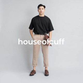 Smartcasual Set 5: เสื้อยืดโอเวอร์ไซซ์ เอวยาง กางเกงทางการ เข็มขัด