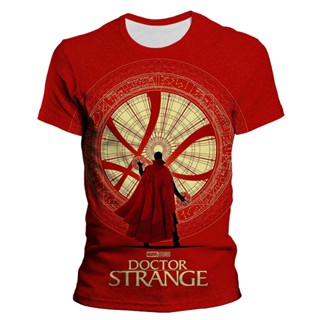 ใหม่ เสื้อกันหนาว คอกลม ผ้าโพลีเอสเตอร์ พิมพ์ลาย Marvel Doctor Strange 3 มิติ แฟชั่นฤดูร้อน สไตล์ชนเผ่า สําหรับผู้ชาย ผู้หญิง