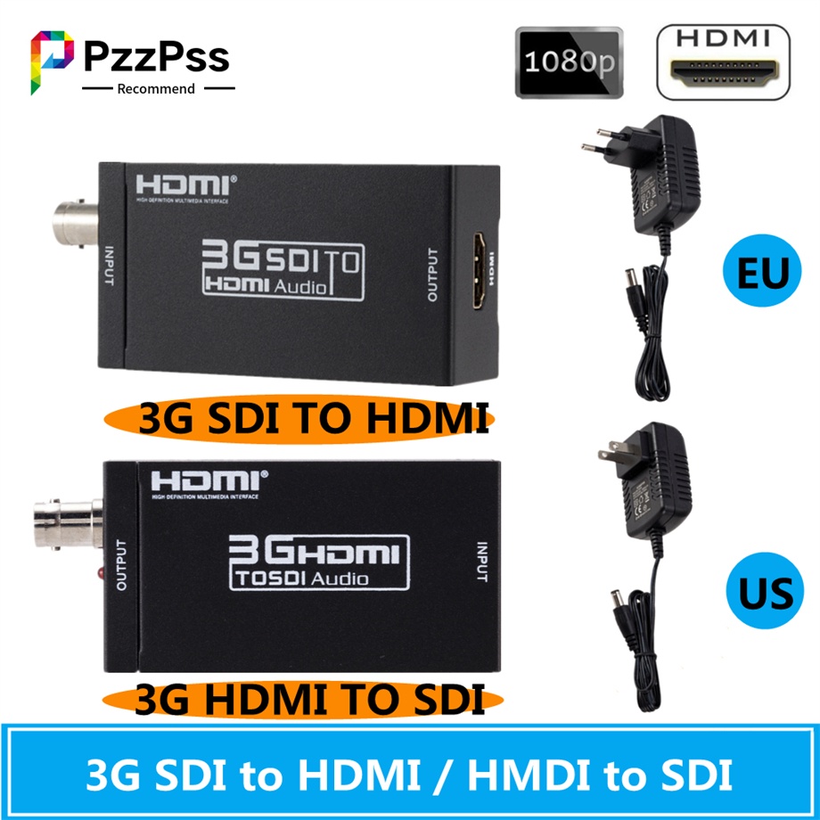 APzzPss 3G to SDI Converter SDI Adapter Audio HDSDI/3G