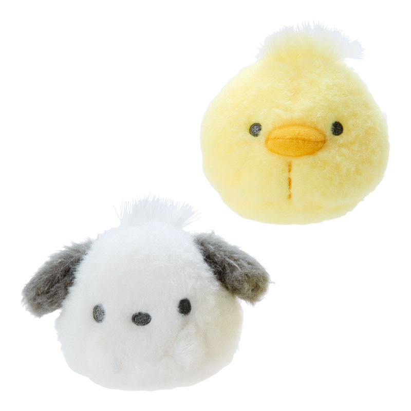 เซ็ตตุ๊กตา Pochacco Relaxing Bean Bag ด้านล่างเป็นแบบก้นถ่วง มาเป็นเซ็ต Pochacco & Pi-chans ขนาด 7 x