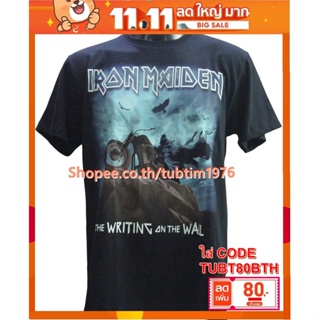 เสื้อวง IRON MAIDEN เสื้อยืดแฟชั่นวงดนตรี เสื้อวินเทจ ไอเอิร์นเมเดน ไอร่อน IRN1840