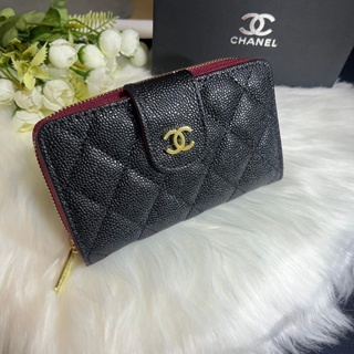 กระเป๋าสตางค์ CHANEL ใบกลาง งาน2in1 มีช่องใส่เหรียญ พกพาสะดวก