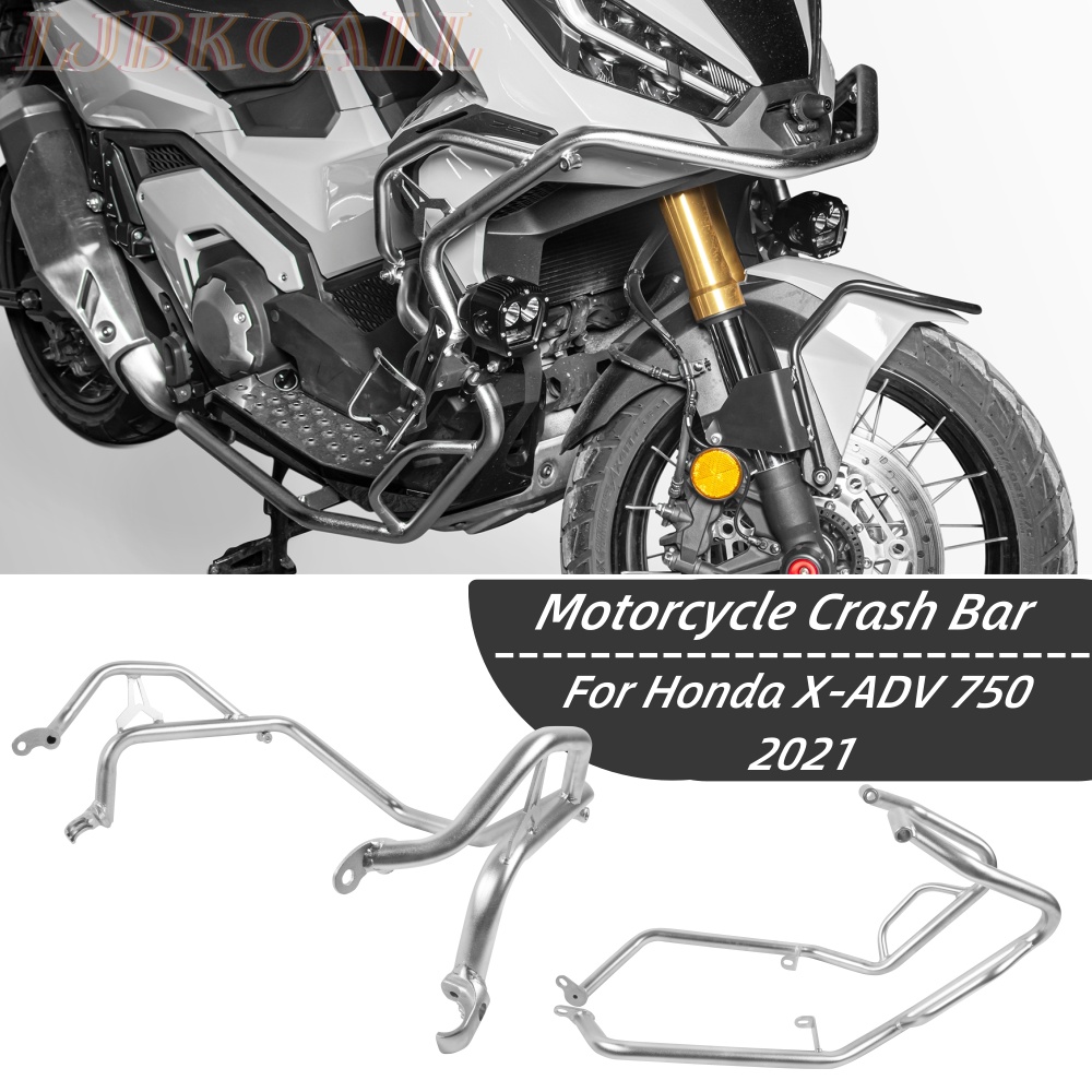 Ljbkkoall X-ADV 750 เครื่องยนต์ Guard Protector กันชน Crash Bar รถจักรยานยนต์สแตนเลสสําหรับ Honda XA