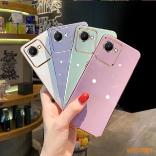 เคส realme c30S c30 c31 C33 C35 C30 C30S C12 C15 C20 C21Y C25Y C3 โทรศัพท์มือถือแบบนิ่ม กันกระแทก สีพื้น สําหรับ 1ZB