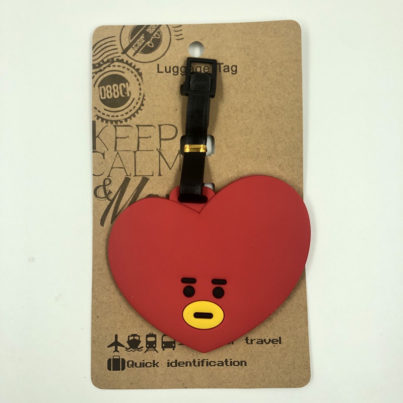ป้ายแท็กกระเป๋าเดินทาง ลายการ์ตูน Bts - รูปที่ 5