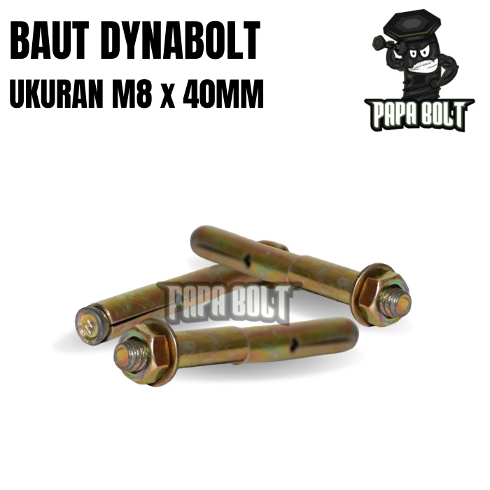 Dynabolt M8x40mm / Bolt ฝัง / Dinabolt / สลักเกลียวคอนกรีต 8mmx40mm