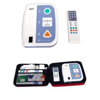 เครื่อง AED trainer เครื่องช่วยสาธิตการกระตุกหัวใจด้วยไฟฟ้าแบบอัตโนมัติ สำหรับฝึกสอน รีโมทปรับสถานการณ์ได้ พร้อมส่งในไทย