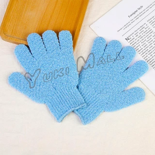 Yuki ถุงมืออาบน้ำ ถุงมือขัดผิวอาบน้ำ ขจัดเซลล์ผิวเก่า พร้อมส่ง Glove-style bath towel