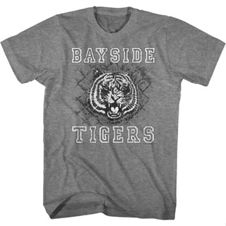 Bayside Tigers Fence Saved By The Bell T-Shirt เสือยืดผู้ชาย เสื้อยืดถูกๆ