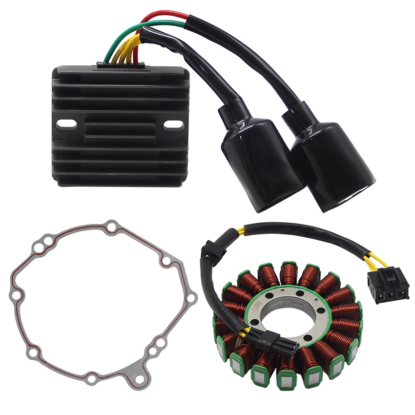 Stator + Rectifier + ฝาครอบหม้อน้ําสําหรับ Honda 31120-MEL-013 31120-MEL-D22 31600-MEL-013 CBR1000 C