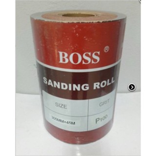 กระดาษทรายม้วน BOSS กว้าง 12” ตัดแบ่ง 1 เมตร