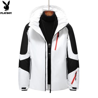 PLAYBOY Short Down Jacket Thickened White Duck Down Fashion Coat