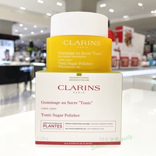 Clarins Tonic Sugar Polisher 250g สครับผิวที่แห้งหยาบกร้าน