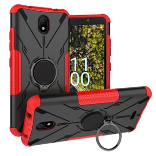 Nokia G11/G21/G10/G20/G300/C10/C20/C30 Luxury Hybrid Armor Shockproof Phone Case Car Magnetic Ring Holder Stand Cover FOR Nokia 5.4/2.4