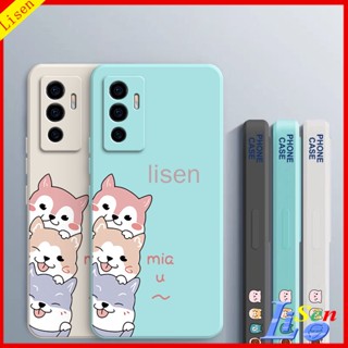 เคส Vivo V23E V23 5G T1 5G V17 V15 V25 V25E Y35 เคสโทรศัพท์ ลายสุนัขน่ารัก GG สําหรับ