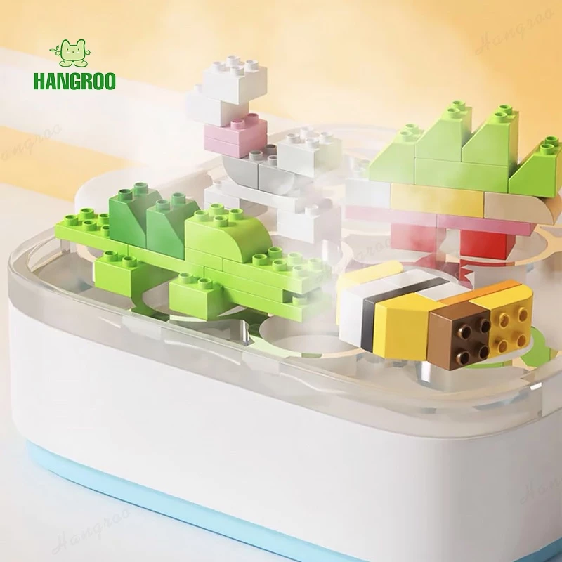 HANGROO ชุดตัวต่อเลโก้ 320 ชิ้น รถไฟมีหัวรถจักร ของเล่นเด็ก thumbnail 9