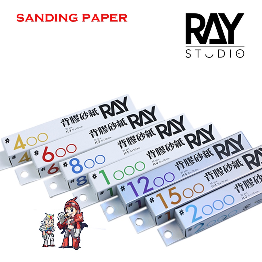 [RAY STUDIO] SANDING PAPER #400#600#800#1000#1200#1500#2000 กระดาษทราย กระดาษทรายขัดเงา