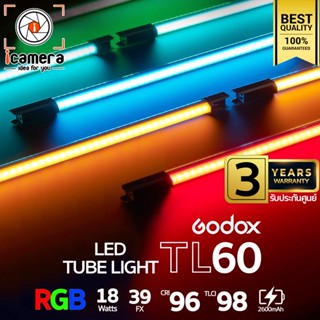 Godox LED TL60 RGB 18W 2700-6500K 2600mAh - รับประกันศูนย์ Godox Thailand 3ปี ( Stick, Tube )