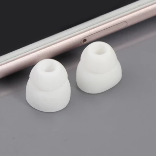 Stedy Replacement Double Flange Ear Tips Earbuds แผ่นซิลิโคนสําหรับหูฟัง In-Ear Hole 4 5 มม.