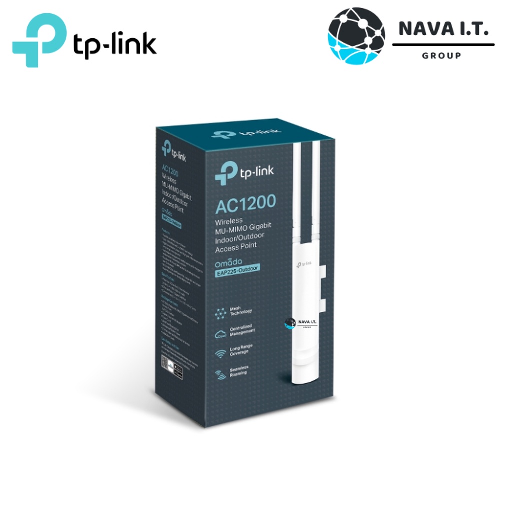 🛵มีส่งด่วน💨  TP-LINK EAP225-OUTDOOR AC1200 WIRELESS MU-MIMO GIGABIT ACCESS POINT