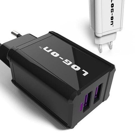 อะแดปเตอร์ชาร์จ Log On LO21 2 Port 3.4A (เฉพาะอะแดปเตอร์) - สีดํา