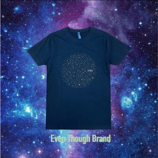 เสื้อยืด Even Though สกรีนลาย Stars ผลิตจาก COTTON USA 100%