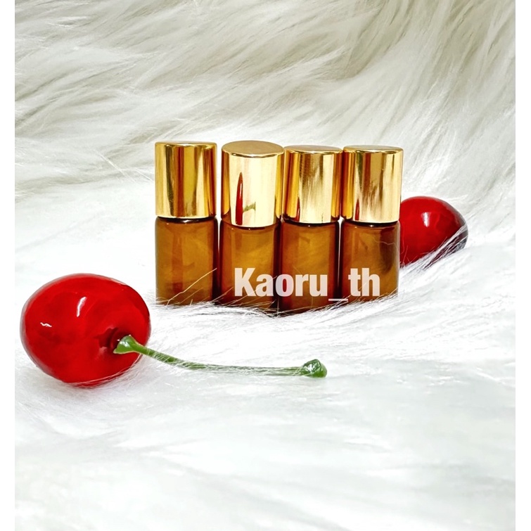 ขวดลูกกลิ้งสีชา 3ML ลุกกลิ้ง3ML โรลออน3ML ขวดลูกกลิ้งสีชา3ML roller3ML น้ำมันหอมระเหย พิมเสน ยาหม่อง การบูน