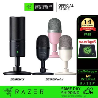 🎧🎵Razer Seiren Mini Mic ไมค์คอมพิวเตอร์ ไมค์ตั้งโต๊ะ USB microphone gaming Condenser Ultra-Compact Streaming ไมโครโฟน/