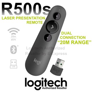 Logitech R500s Presenter เลเซอร์พ้อยเตอร์ รีโมตนำเสนอเลเซอร์ ของแท้ ประกันศูนย์ 1ปี