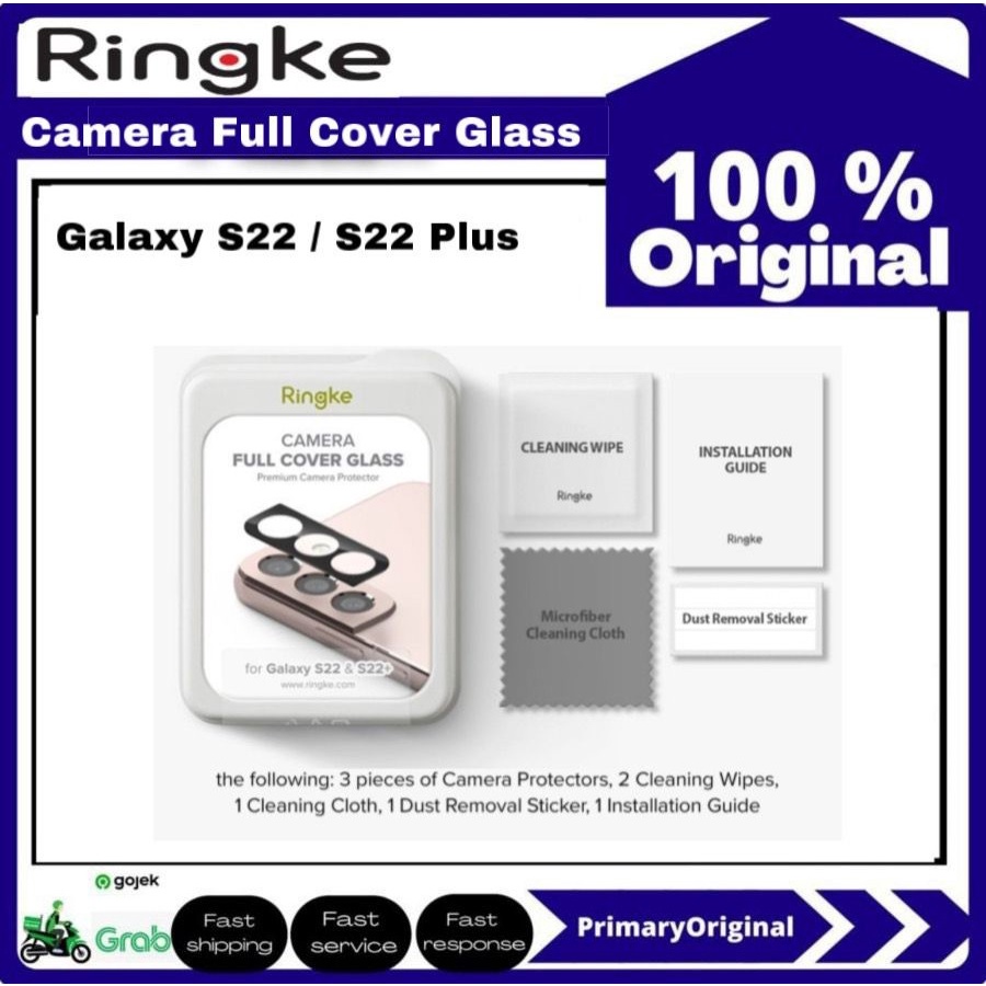 กล้องเลนส์กล้องกระจกนิรภัย Samsung S22 Plus Ringke Camera Protector