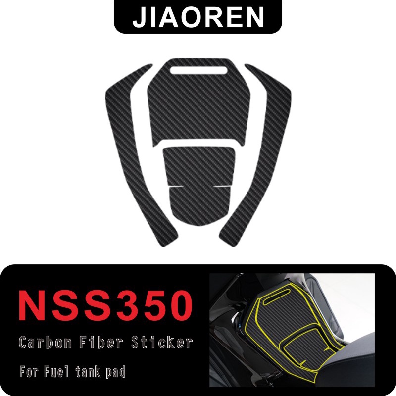 สติกเกอร์คาร์บอนไฟเบอร์ กันน้ํา สําหรับติดตกแต่งรถจักรยานยนต์ Honda Forza NSS350 - รูปที่ 3