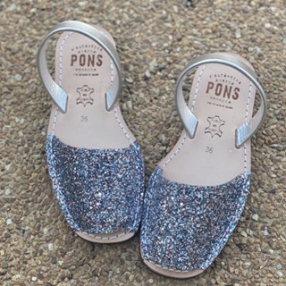 รองเท้า Pons รุ่น 510 สี Glitter Bluish Silver(G-004)