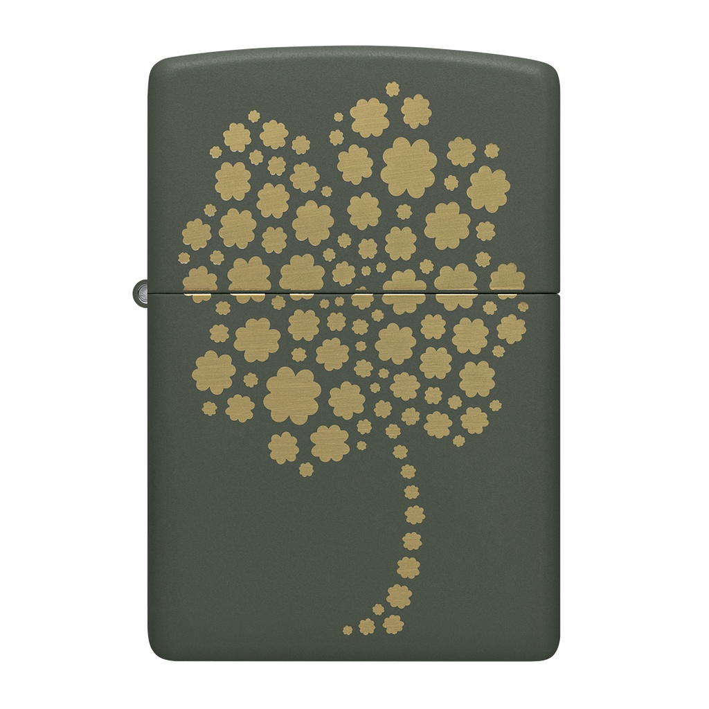 ซิปโป้ รุ่น 48501 Four Leaf Clover Design ของแท้ รับประกันตลอดชีวิต นำเข้าและจำหน่ายโดยตัวแทนจำหน่าย