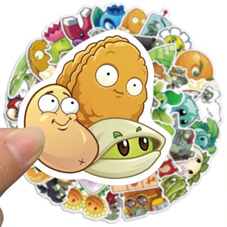 พร้อมส่ง Plants vs. Zombie Plants vs Zombies  植物大戰殭屍 sticker สติกเกอร์กันน้ำรูปแบบที่แตกต่างกัน 50ชิ้น