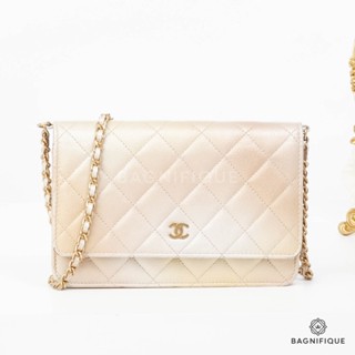 CHANEL WOC GOLD METALLIC CAVIAR GHW MICRO