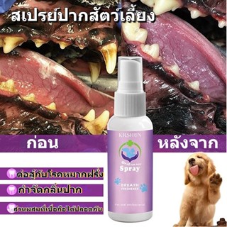 🐶COD🐱สเปรย์ฉีดช่องปากสัตว์เลี้ยง กลิ่นปากแมว กลิ่นปากสุนัข 20/50ML ยาสีฟันแมว สเปรย์ดับกลิ่นปาก น้ํายาดับกลิ่นปากแมว