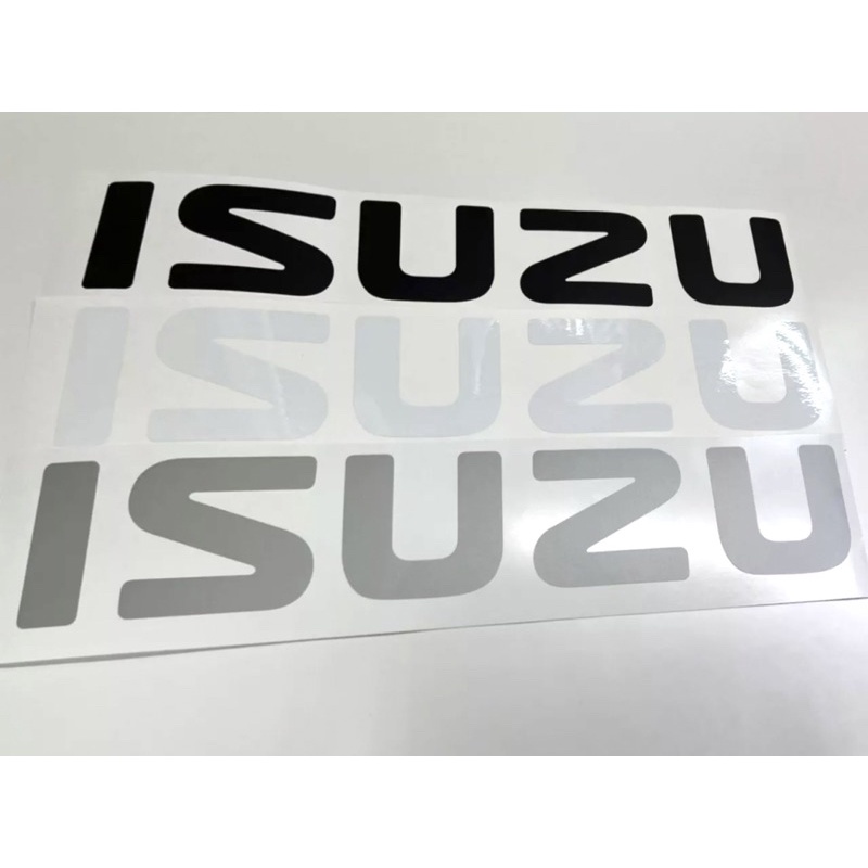 สติ๊กเกอร์แบบดั้งเดิม ติดฝาท้าย ISUZU รุ่นลงร่อง งานตัดคอม