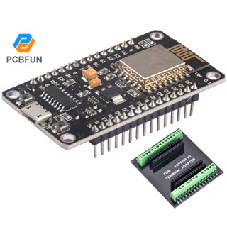 Pcbfun NodeMcu Lua V3 ESP8266 CH340G ESP-12E โมดูลบอร์ดพัฒนาอินเตอร์เน็ต WIFI