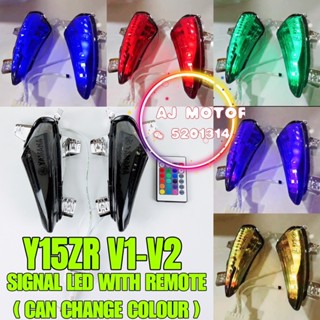 Y15zr V1 V2 ไฟหน้า ไฟสัญญาณ LED และรีโมตคอนโทรล (สี BOLEH TUKAR) YAMAHA Y15 LAMPU ไฟหน้า MATA GABAN DYNOPRO