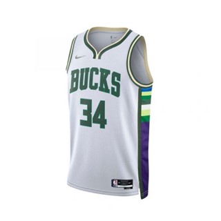 เสื้อบาส NBA NIKE-MIL BUCKS 34 Antetokounmpo ของใหม่ ของแท้ 100%