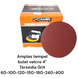 Velcro กระดาษทราย ทรงกลม ขนาด 4 นิ้ว 60 100 120 150 180 240 400. กระดาษทราย สําหรับขัด