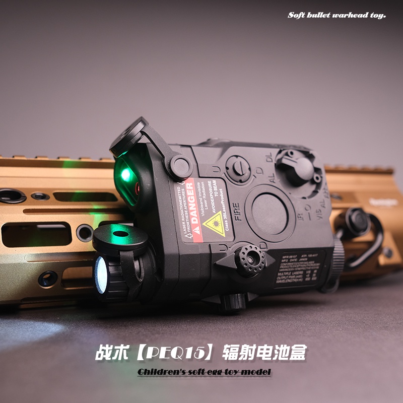 ☢❀PEQ15 มัลติฟังก์ชั่นแสงยุทธวิธีสีเขียวเลเซอร์รังสีตัวบ่งชี้หนีจาก Tarkov กล่องแบตเตอรี่อินฟราเรด