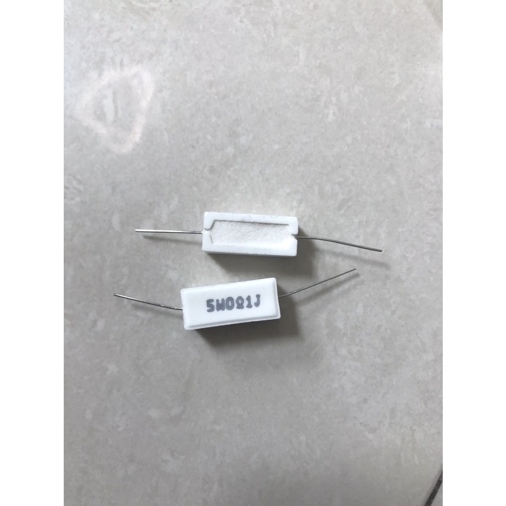 0.1R 5W Axial ขา Ceramic Resistor