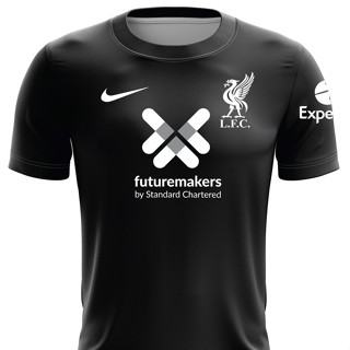 เสื้อยืด ลาย Liverpool FC แบบแห้งเร็ว ไซซ์ XS - 7XL