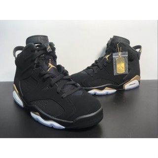 Air Jordan 6 Retro Black Gold AJ6 รองเท้าบาสเก็ตบอล สําหรับผู้ชาย CT4954-007