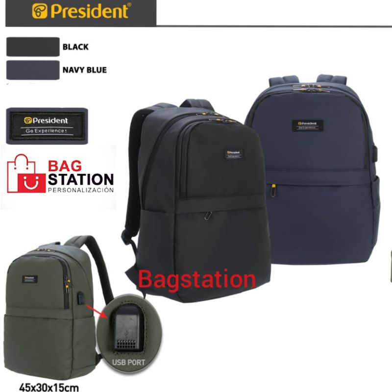 กระเป๋าเป้ PRESIDENT ดั้งเดิม USB PRESIDENT LAPTOP BACKPACK