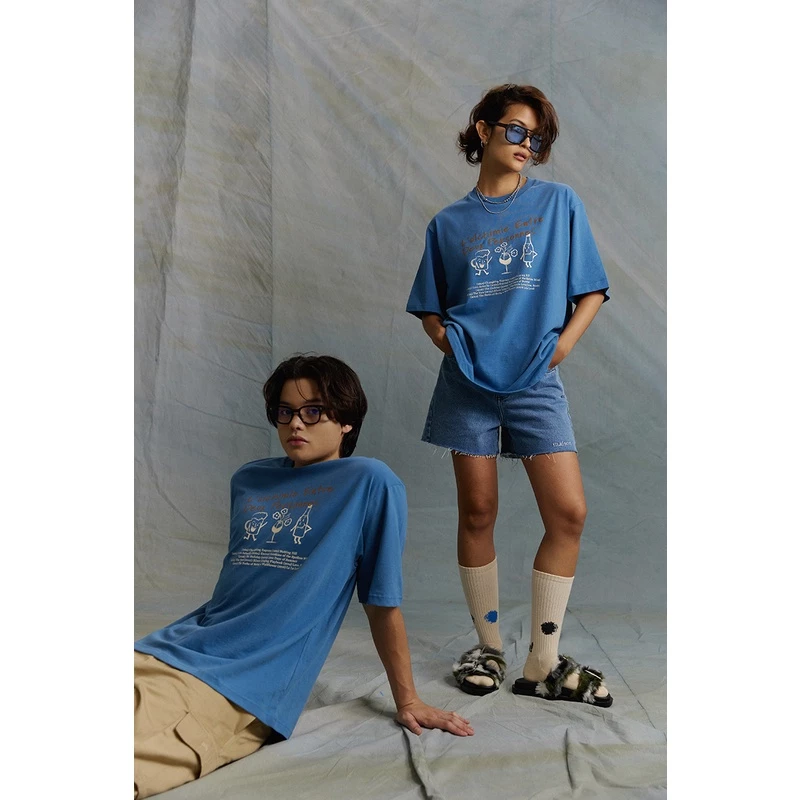 maison KEEPS | The Oversized Chemistry Tee | Unisex | เสื้อยืดทรง oversized ลายปริ้นท์ มี 2 Sizeให้เลือก อก 44" และ 48"