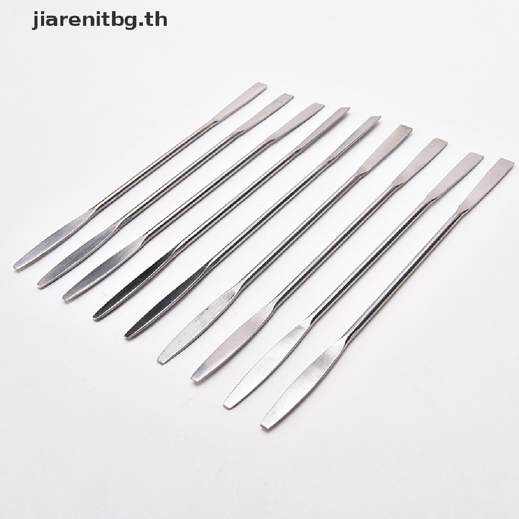 Renbg ไม้พายสเตนเลส สําหรับตกแต่งเล็บ 1 ชิ้น