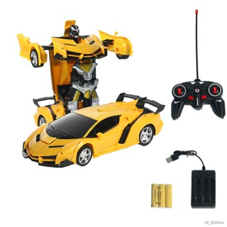 2 In 1 Electric Rc Car Transformation Robots Children Boys Toys Outdoor Remote Control Sports Deformation Car Robots Mod