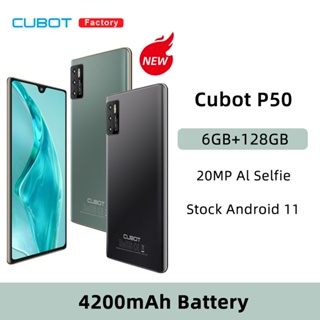 New Arrival Cubot P50 Smartphone Android 6GB RAM 128GB ROM 4200mAh 6.217 inch NFC 20MP AI Camera Mobile Phones celular